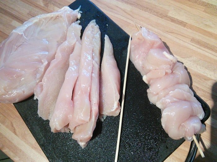 Куриные шашлычки в карри соусе 