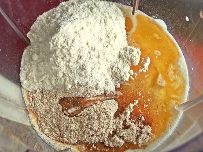 Блины с луковым припеком