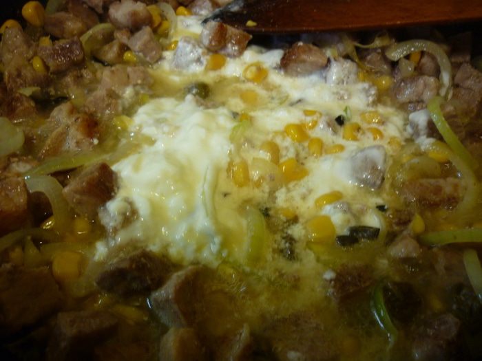 Мясо с оливковым рассолом