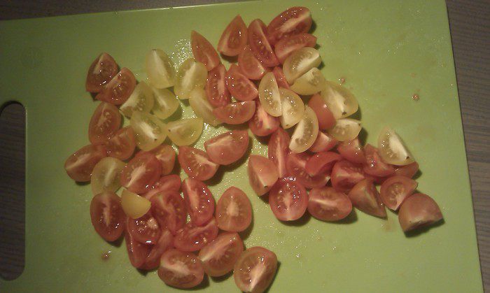 Салат из пенне с мясом 