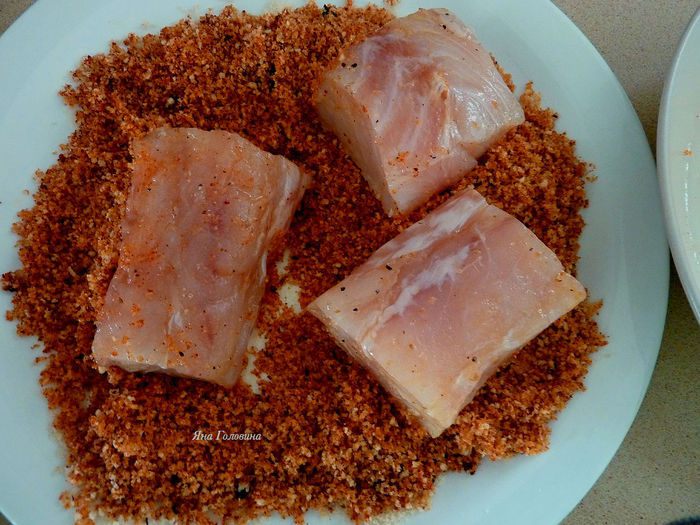 Хрустящая рыба в духовке  