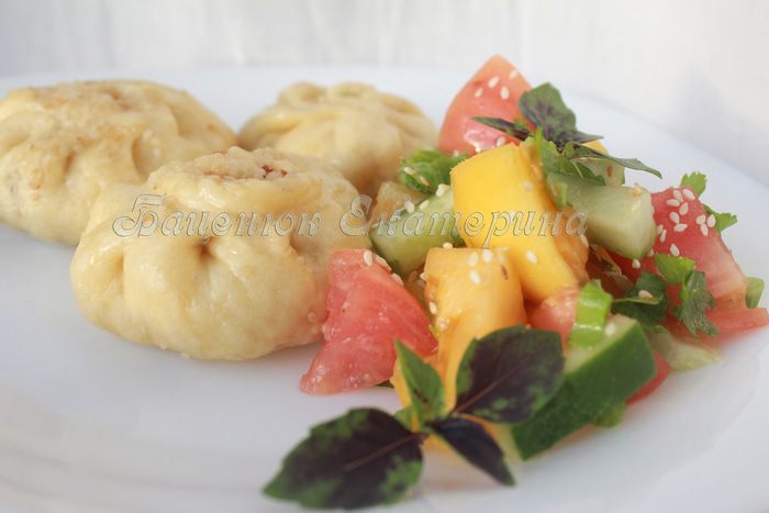 Паровые «мешочки» с начинкой