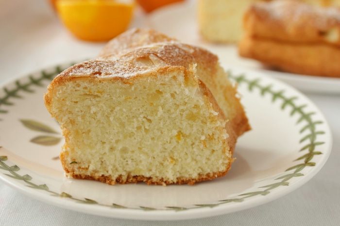 Апельсиновый кекс на белках