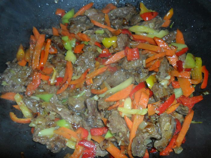 Мясо с овощами
