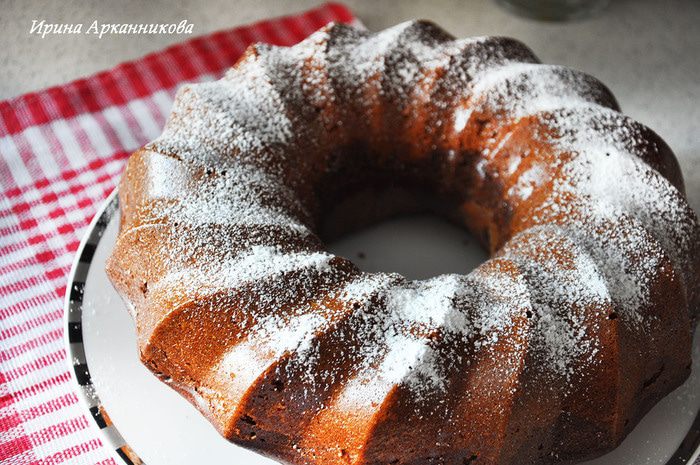 Апельсиновый кекс с тремя видами теста