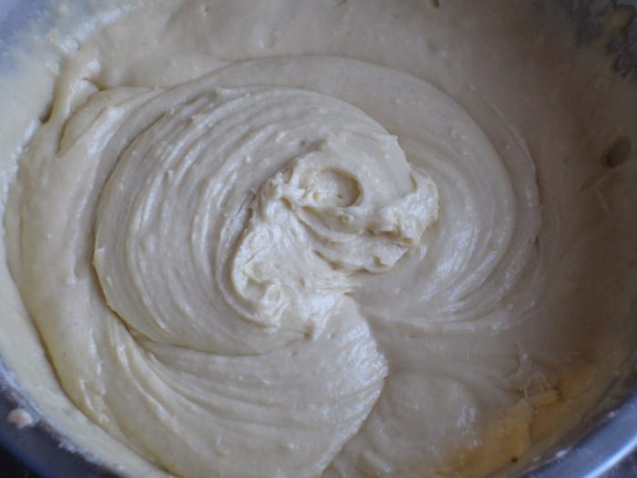 Кекс с малиновым сердечком