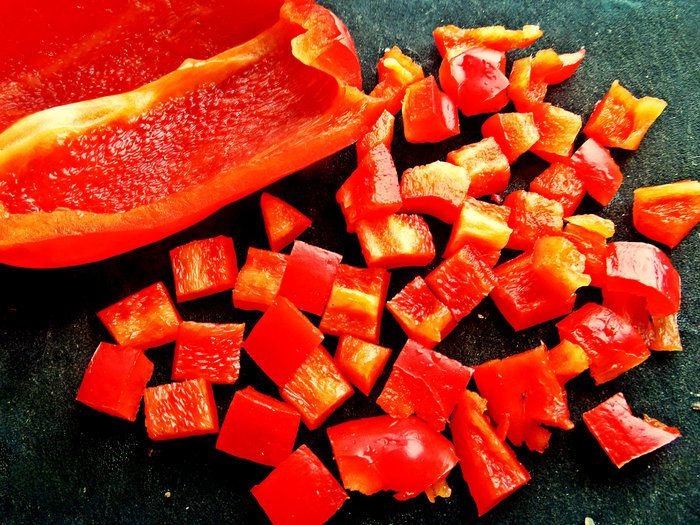 Суп с овощами и спагетти