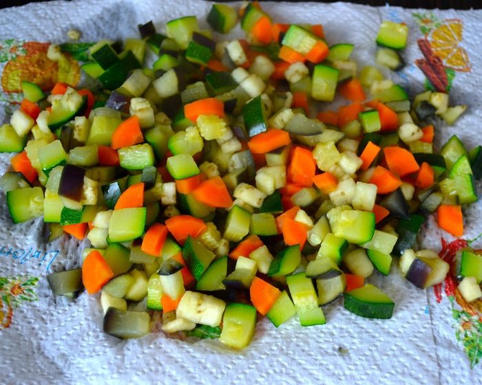 Закусочный кекс с овощами