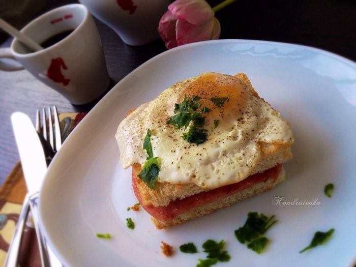 Французкий бутерброд &amp;quot;Крок-мадам&amp;quot;