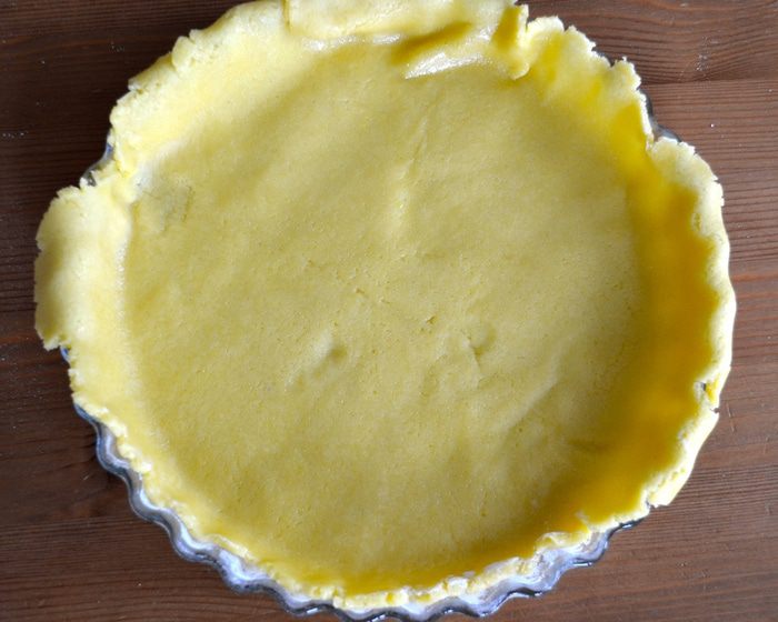 Песочный пирог с лимонным кремом