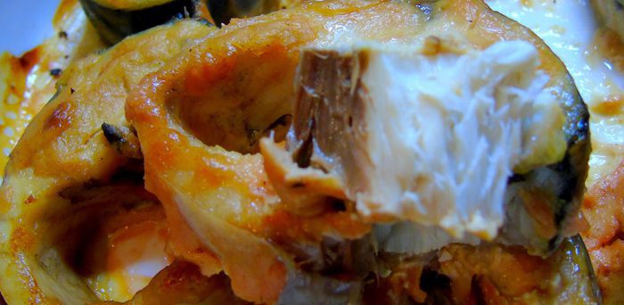Пикантная запеченная скумбрия