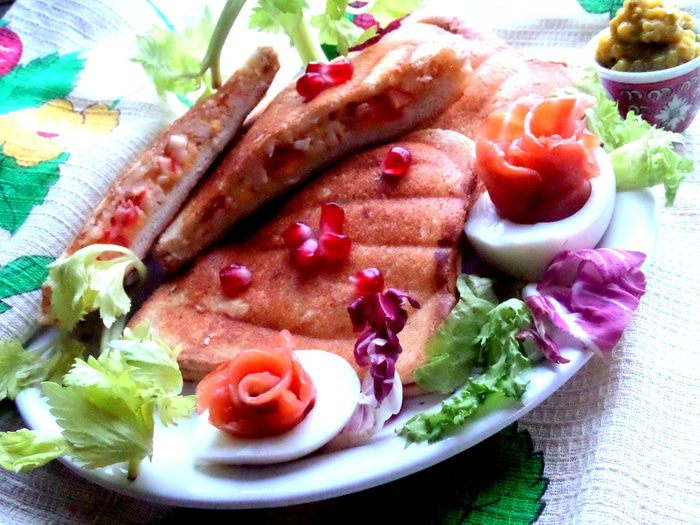 Бутерброды с крабовой начинкой