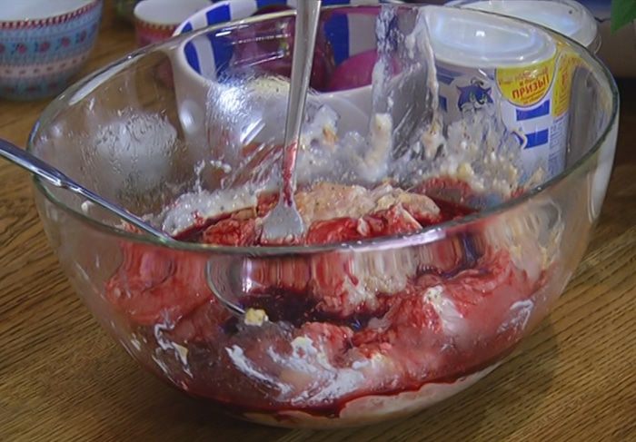 Кебаб из цыпленка в гранатовом соусе