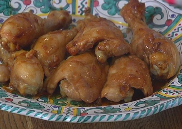 Цыпленок по-восточному с имбирем и чесноком