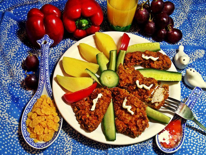 Курица в кукурузной панировке