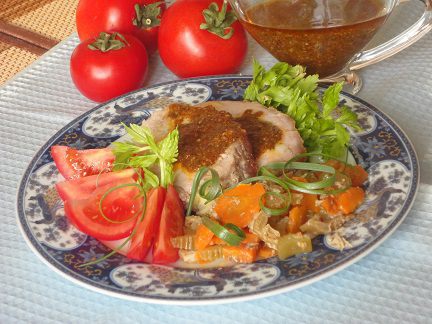 Мясная трапеза с аджикой