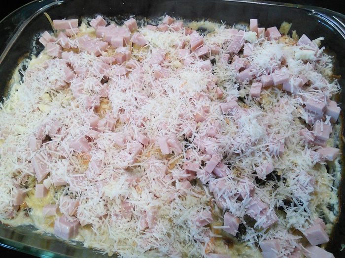 Картофельный гратен с цукини 