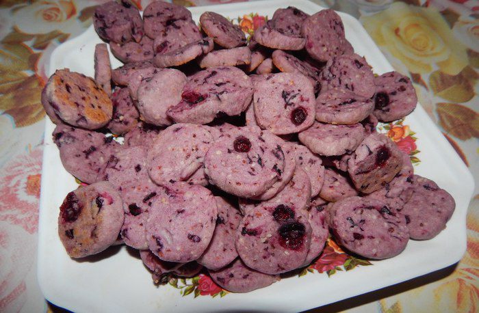 Фиолетовое печенье 