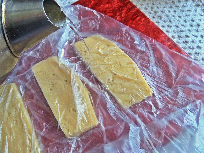 Сырные рулетики с киви