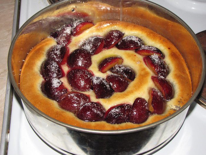 Улитка с маком и сливами