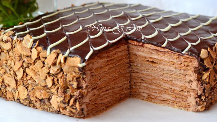 Торт Наполеон &amp;quot;Шоколадно-сливочный&amp;quot;