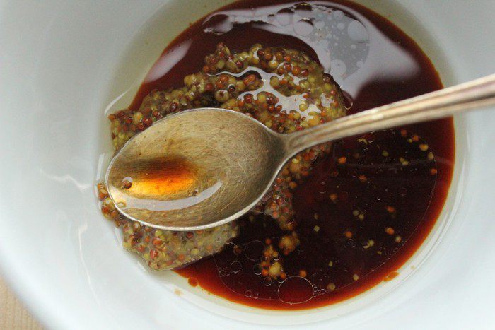 Теплый салат с пастой джирандоле и запеченными овощами