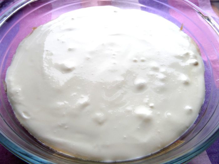 Тирамису на твороге с карамельной прослойкой