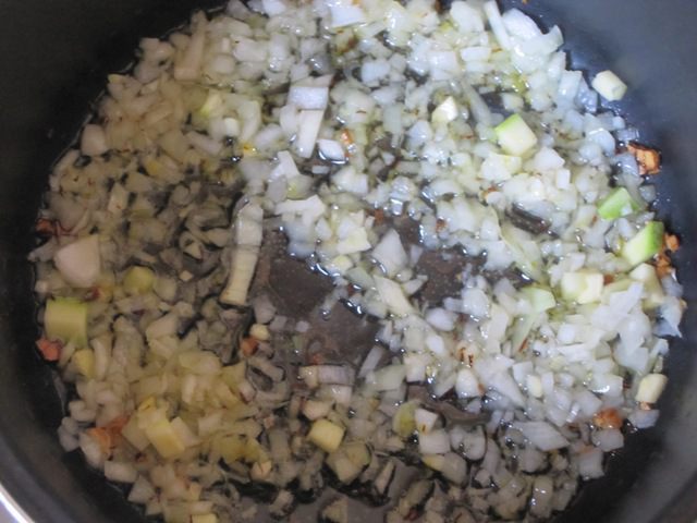 Кускус с креветками и овощами