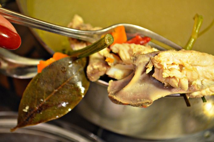Куриный суп с тыквой и картофельными ньокками