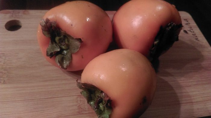 Осенний пирог с хурмой 