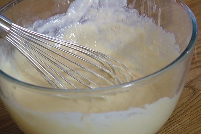 Оладьи с яблоками и яблочной карамелью 