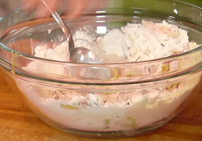 Яблочно-ореховые оладьи 