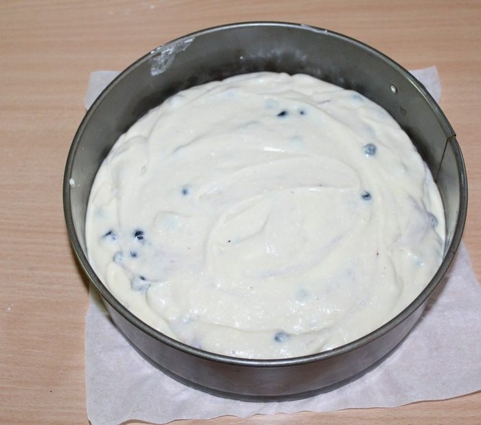 Кекс с черникой