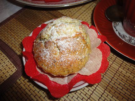 Творожные кексы с маком