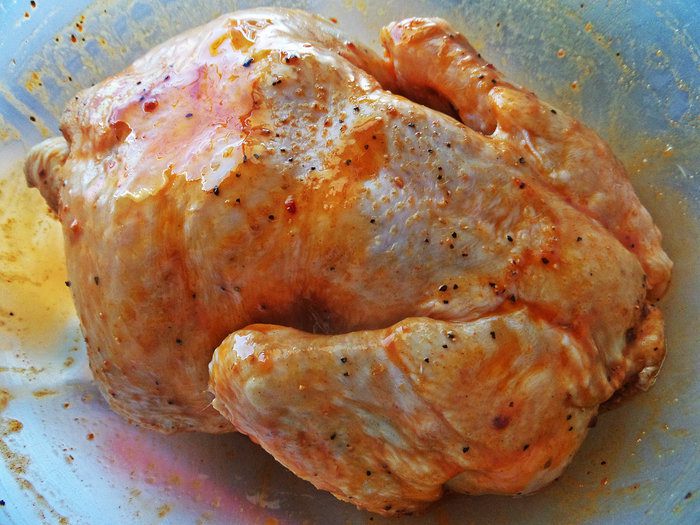 Курица с луком и гречкой