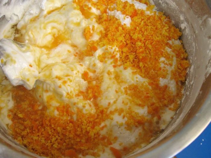 Творожный тарт с мандариновым соусом