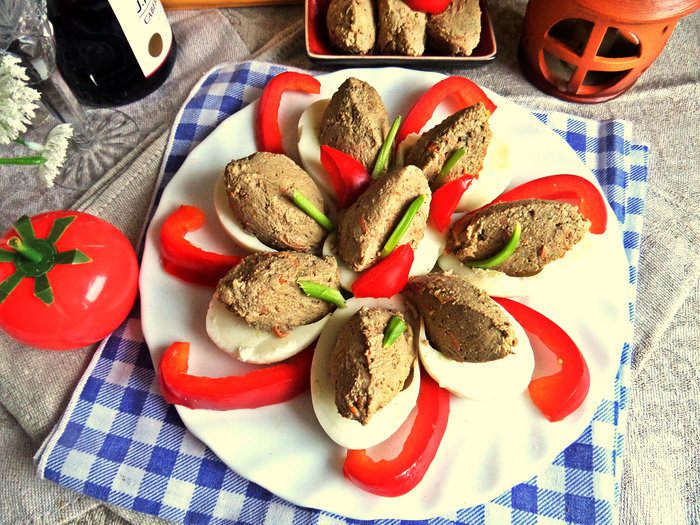 Печёночный паштет яичный