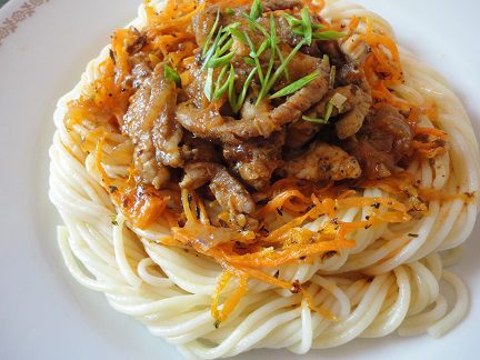 &amp;quot;Гнездо&amp;quot; с пряным мясом