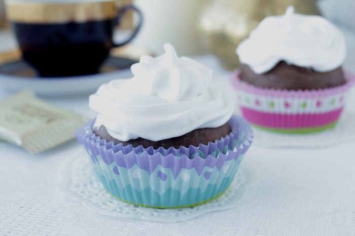 Маффины с зефирным кремом