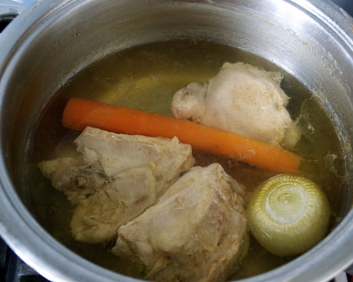 Аспик из курицы и овощей