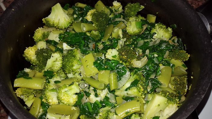 Зеленый микс с кускусом