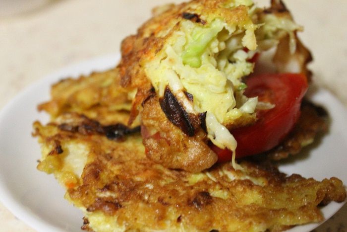 Оладьи из молодой капусты