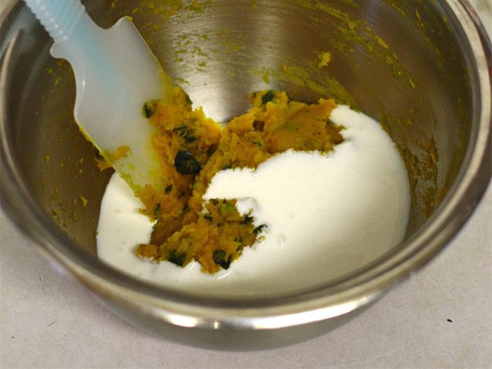 Тыквенный кекс с красной фасолью