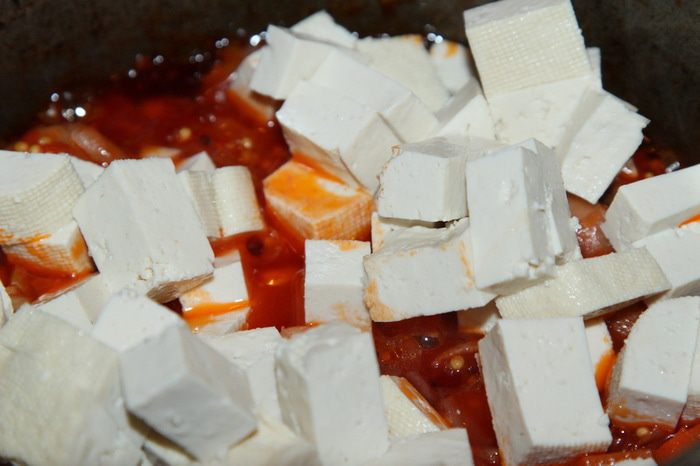 Овощное рагу с тофу (постное меню)