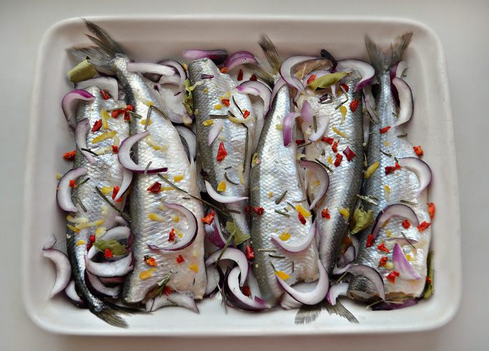 Запеченная питерская корюшка