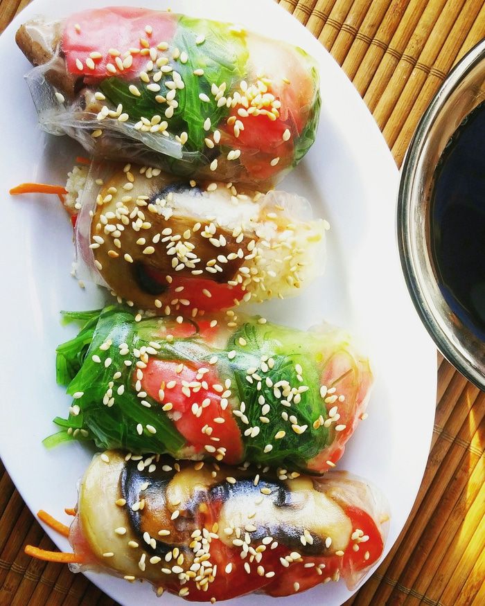 Мешочки из рисовой бумаги с начинкой