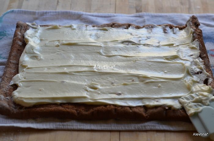 Сладкое полено с грибочками