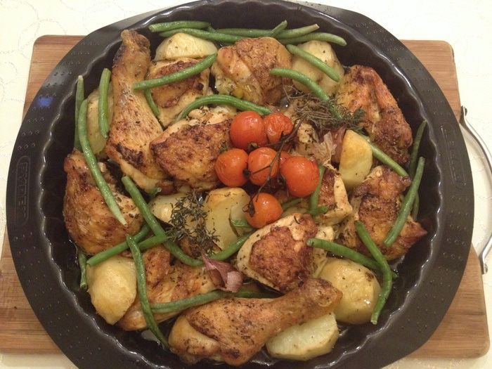 Курица в лимонном соусе с травами прованс 