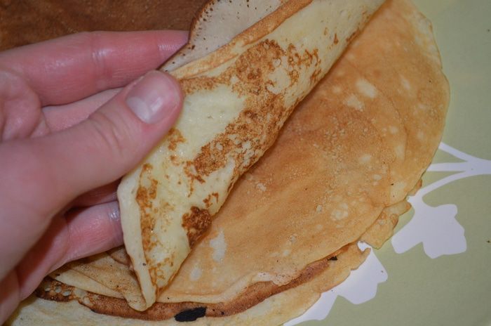 Шахматный террин из блинов с двумя видами начинки