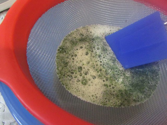 Мятное мороженое с кусочками шоколада